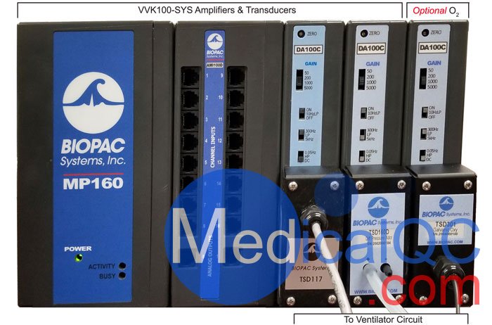 BIOPAC VVK100-SYS呼吸機(jī)驗(yàn)證系統(tǒng)，VVK100-SYS呼吸機(jī)檢測(cè)儀